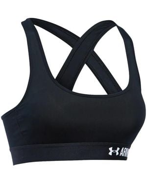 Under Armour Crossback Sports Logo Detail Bra - Blue