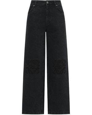 Loewe Anagram Baggy Jeans - Black