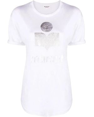 Isabel Marant Koldi Linen T-Shirt - White