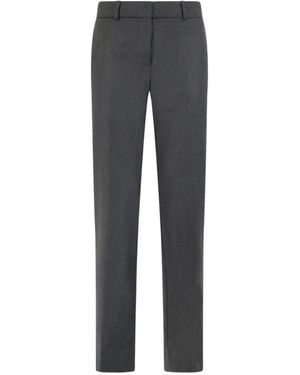 Brooks Brothers Flannel Virgin-Wool Trousers - Grey