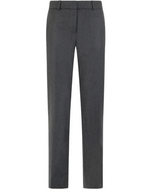 Brooks Brothers Flannel Virgin-Wool Trousers - Grey