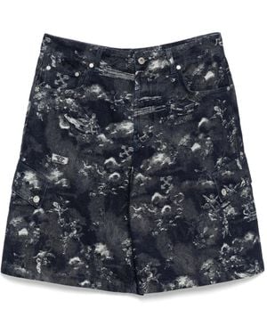 Off-White c/o Virgil Abloh Graphic-print Shorts - ブルー