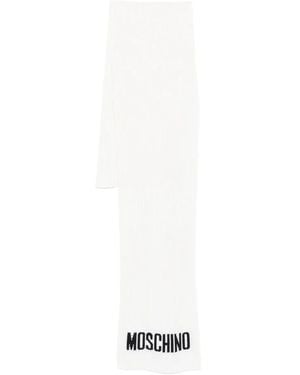 Moschino ロゴ スカーフ - ホワイト