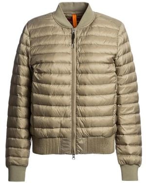 Parajumpers Leila Ribbed Bomber Jacket - Metallic