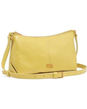 Bimba Y Lola Leather Mini Crossbody Bag - Yellow