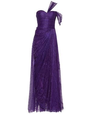 IRIS SERBAN Eleria Draped Maxi Dress - Purple