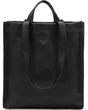 Prada Nappa-Leather Tote Bag - Black