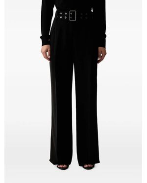 Trussardi Belted Wide-Leg Pants - Black