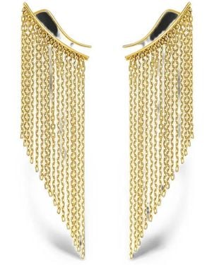 Guzema Hidden Beauty Chainfall Earrings - Metallic