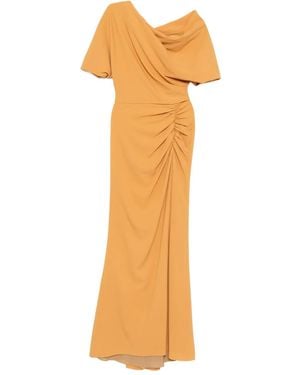 Amsale ペブルテクスチャード ドレス - メタリック