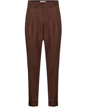 Marco Coppola Pleated Pants - Brown