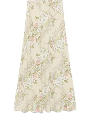 Faliero Sarti Printed Maxi Skirt - Natural