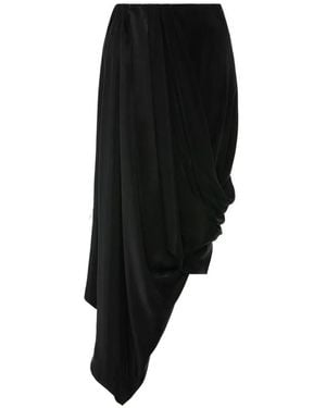 Maison Margiela Draped Midi Skirt - Black