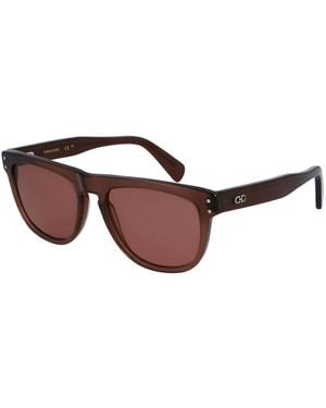 Ferragamo Eyewear Getönte Pilotenbrille - Braun