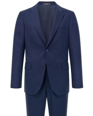 BOGGI Anzug Mit Prince Of Wales-Karo - Blau