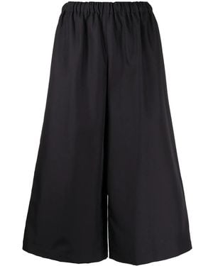 Comme des Garçons High-Waisted Cropped Culottes - Black