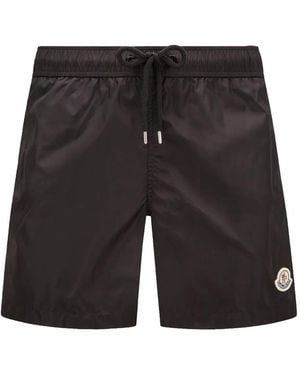 Moncler Logo Swim Shorts - Black