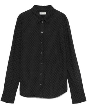 Marc O' Polo Camisa con motivo geométrico - Negro