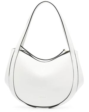Wandler Lin Leren Shopper - Wit