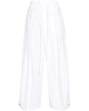 Jil Sander Poplin Cotton Trousers - White
