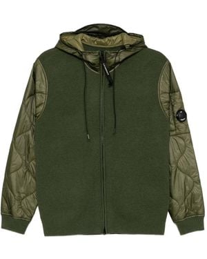C.P. Company Panelled Hooded Jacket - Green