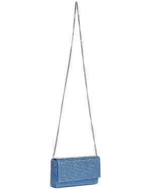 AMINA MUADDI Mini Paloma Clutch Bag - Blue