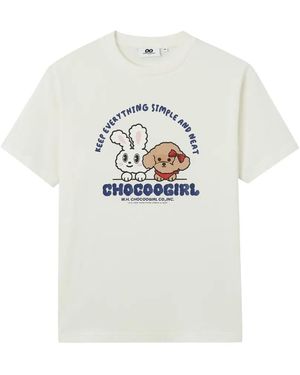 Chocoolate Print T-Shirt - White