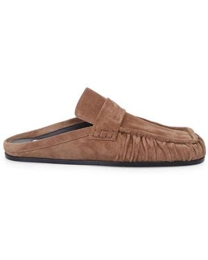 Jil Sander Mules Sabot En Daim - Brown