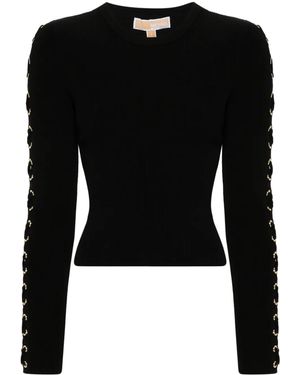 MICHAEL Michael Kors Jersey con cordones - Negro
