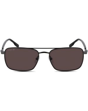 Lacoste Geometric-Frame Sunglasses - Brown