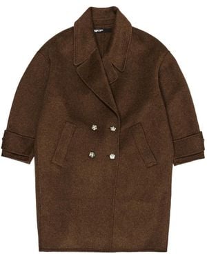 Bimba Y Lola Buttoned Coat - Brown