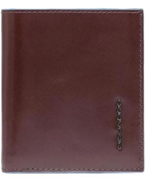 Piquadro Porte-Cartes En Cuir À Plaque Logo - Purple