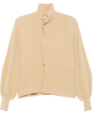 AYA MUSE Asha High-Neck Cardigan - Natural