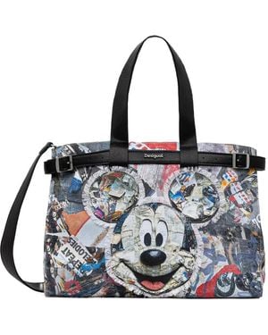 Desigual X Disney Mickey Mouse print tote bag - Negro
