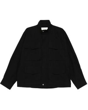 Studio Nicholson Giacca Con Vita Elasticizzata - Nero