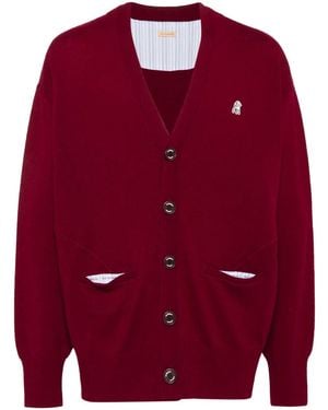 Undercover Sheep Patch Cardigan - Red