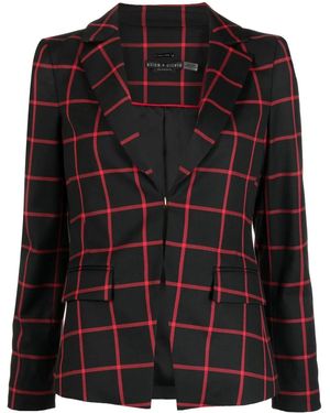 Alice + Olivia Mya Notch Collar Twill Blazer - Black