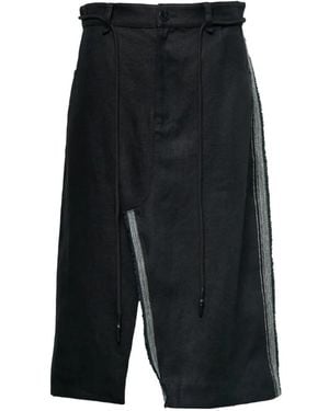Lee Mathews Haruto Linen Skirt - Black