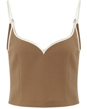 Paris Georgia Basics Haut Heart - Marron