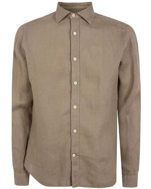 Tintoria Mattei 954 Long-Sleeve Shirt - Brown
