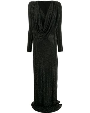 Philipp Plein Crystal Embellished Gown - Black