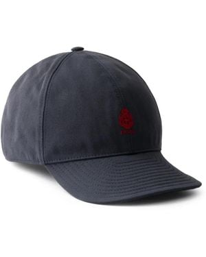 Prada Old Gabardine Baseball Cap - Blue