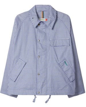 Paul Smith Barbour Gingham Drawstring Jacket - Blue