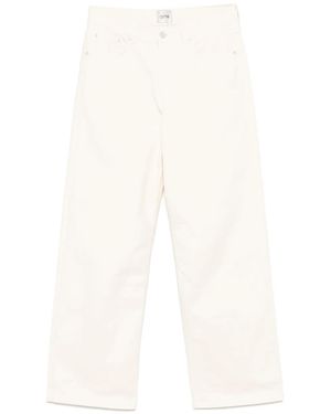 Arte' Back Bird Jeans - White