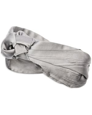 Maison Michel Elza Knotted Headband - Gray