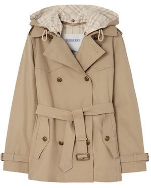 Burberry Trench Foxfield Corto - Neutro