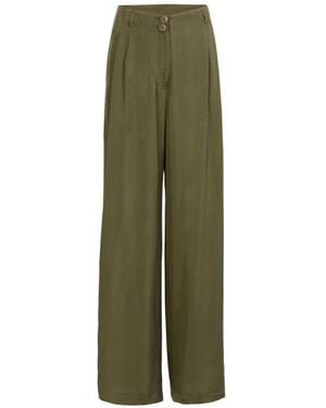 Silvia Tcherassi Opal Wide-Leg Pants - Green