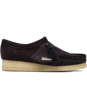 Clarks Wallabee Tassel Derby Shoes - Black