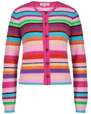 FABIENNE CHAPOT Striped Cardigan - Red