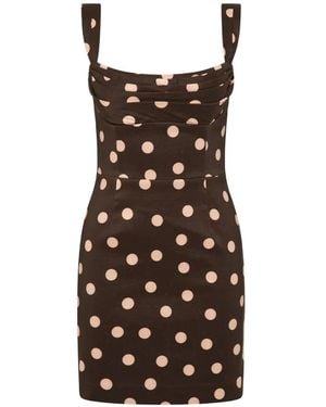 Rebecca Vallance Dress Polka Dot - Brown
